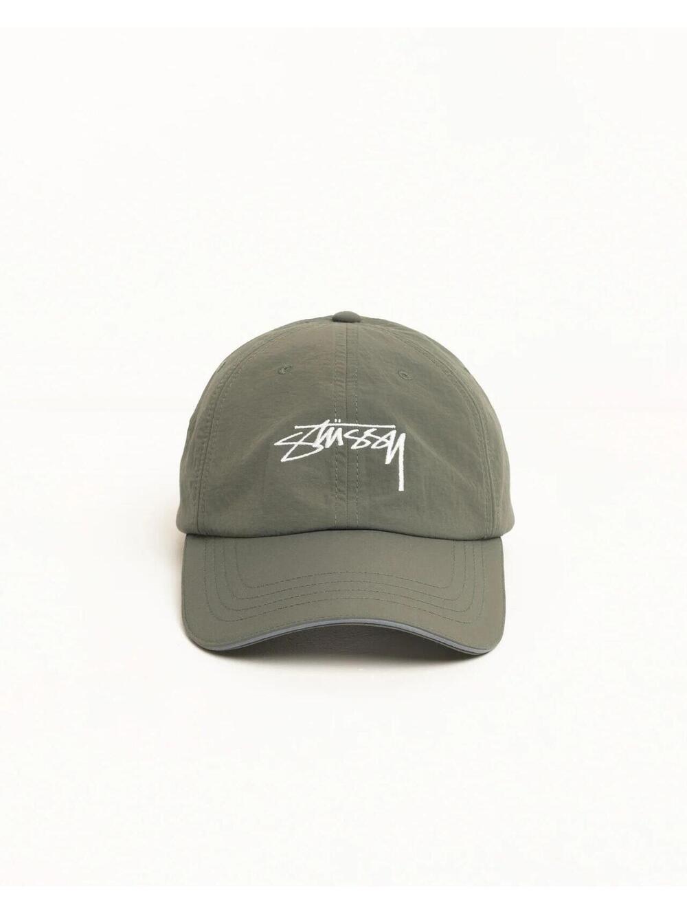 Stussy Smooth Stock Nylon Sport Cap Green